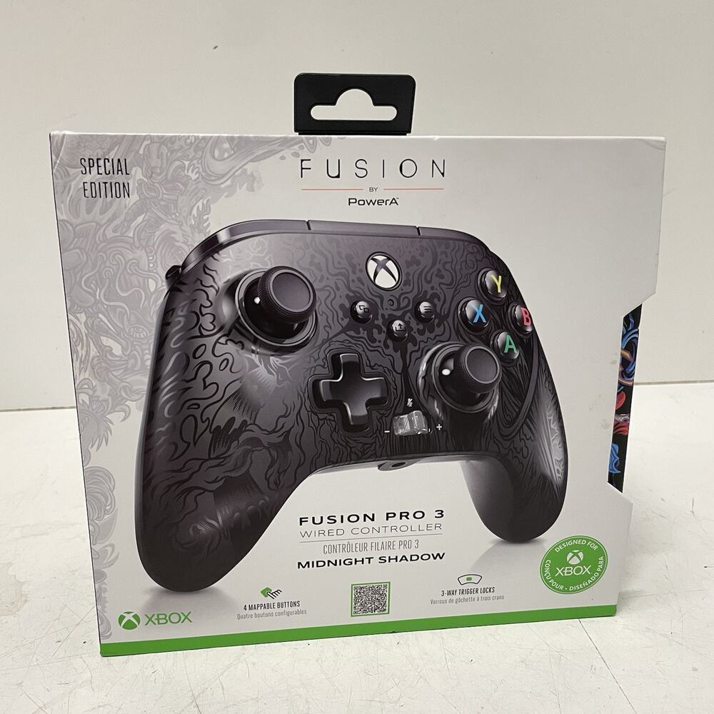 PowerA Fusion Pro 3 Midnight Shadow Wired Mappable Controller for Xbox